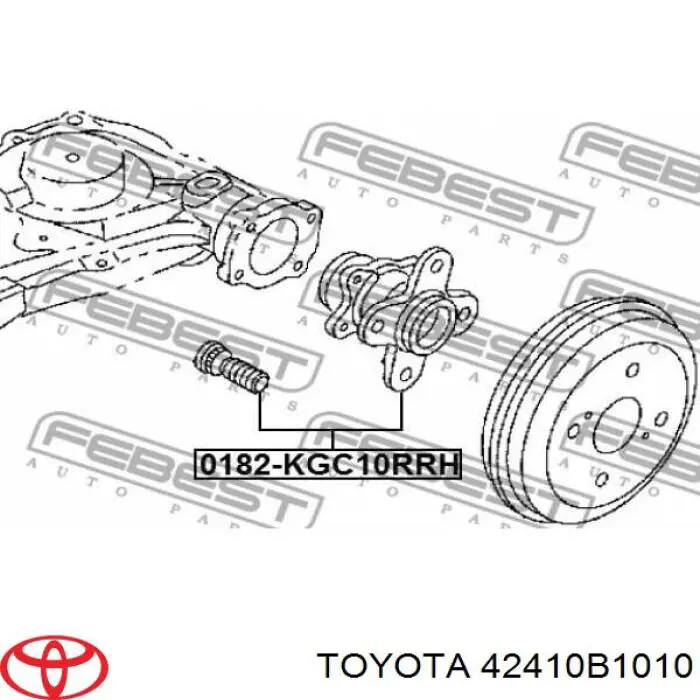 Маточини задніх коліс Toyota 42410B1010 ціна, від 57.36 USD