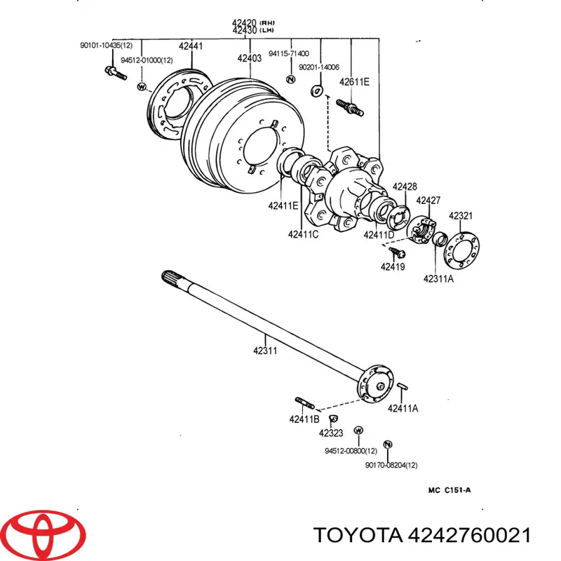  4242760021 Toyota