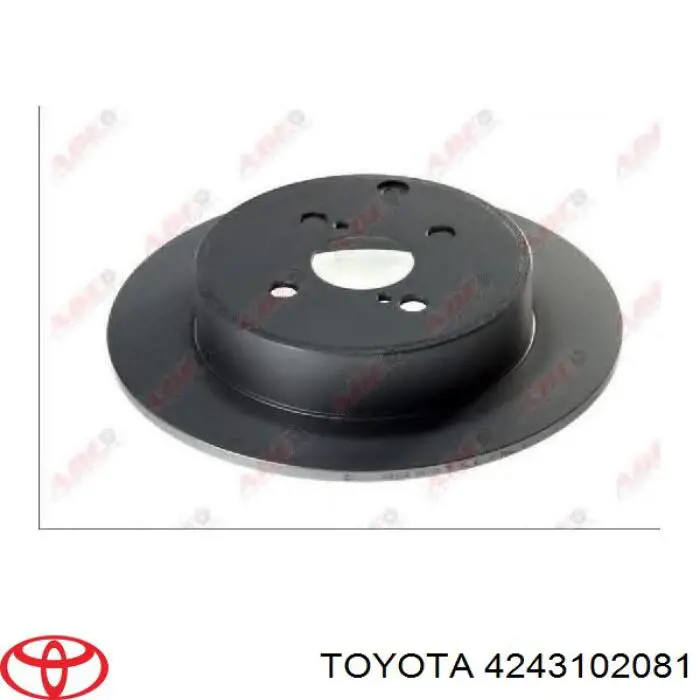Задні дискові гальма Toyota 4243102081 ціна, від 30.12 USD