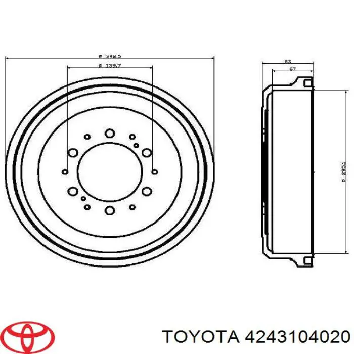 Барабан гальмівний задній Bosch 0986477167