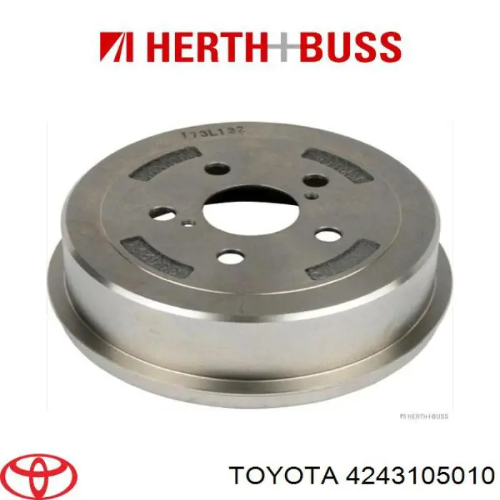 Барабан гальмівний задній Toyota 4243105010 ціна, від 28.50 USD