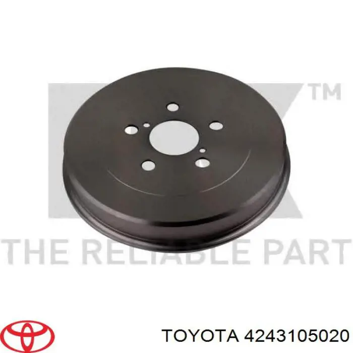 Купити 4243105020 Toyota Барабан гальмівний задній