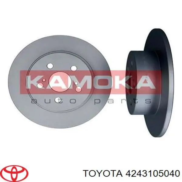 Диск гальмівний задній Toyota 4243105040