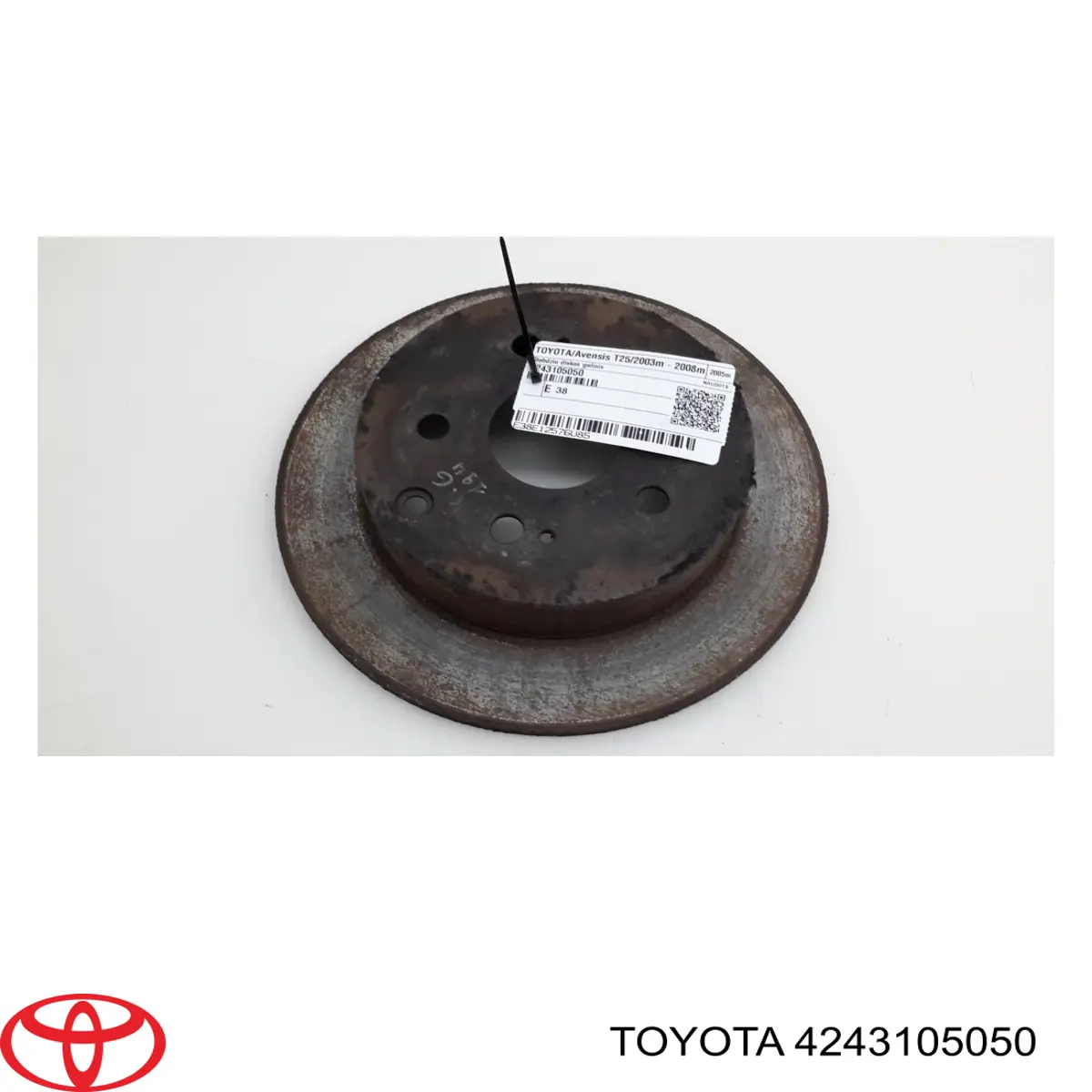 4243105050 Toyota диск гальмівний задній