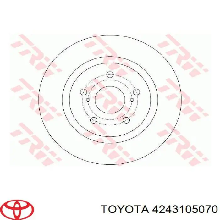 4243105070 Toyota Дискові гальма