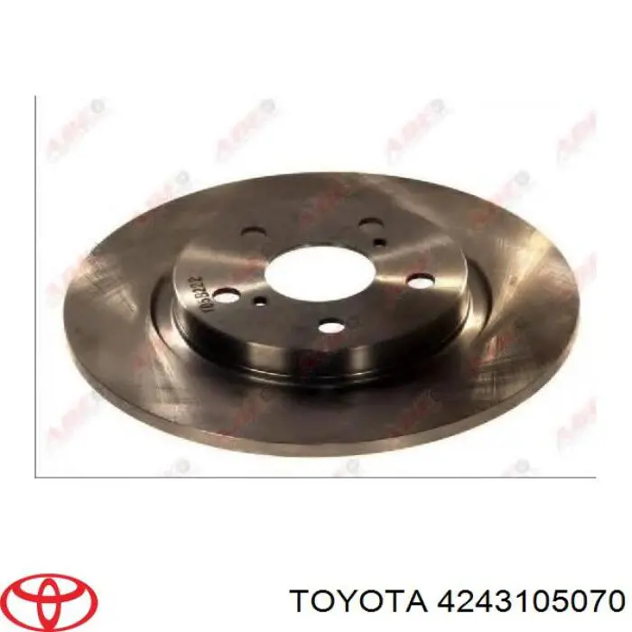 Купити 4243105070 Toyota Диск заднього гальма