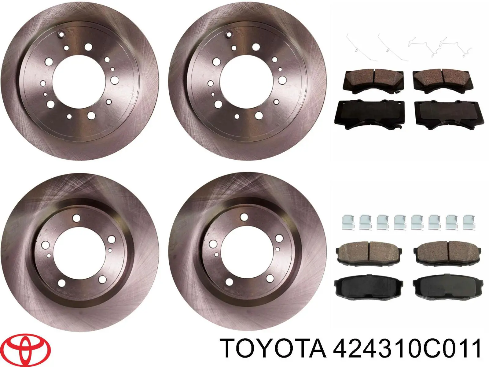 Диск гальмівний задній Toyota 424310C011