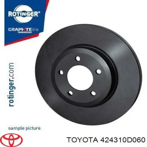 Гальмівні диски 424310D060 Toyota