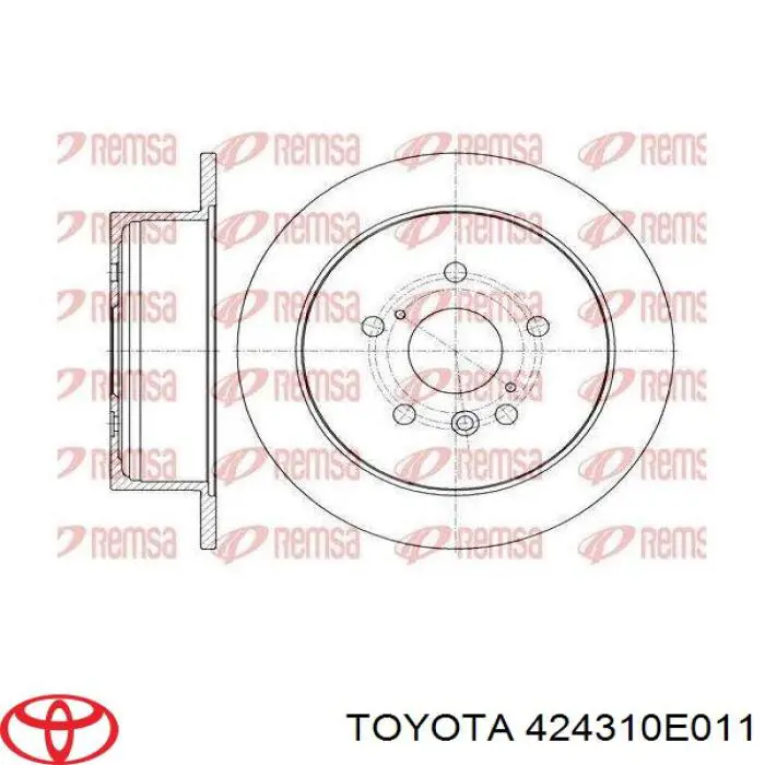 Задні дискові гальма Toyota 424310E011 ціна, від 29.52 USD
