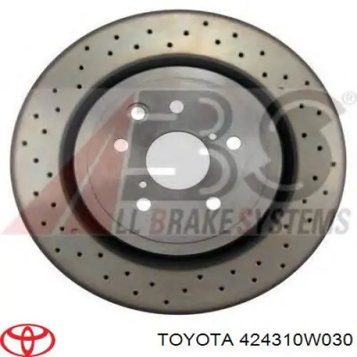 Гальмівні диски 424310W030 Toyota