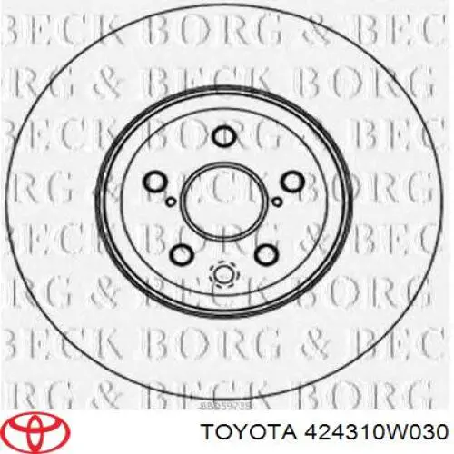 Задні дискові гальма Toyota 424310W030 ціна, від 103.48 USD