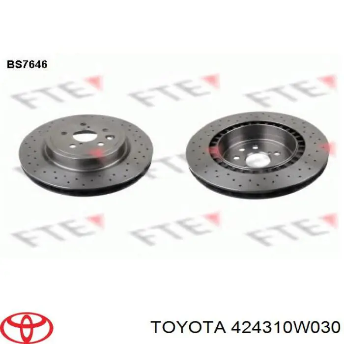 424310W030 Toyota Дискові гальма