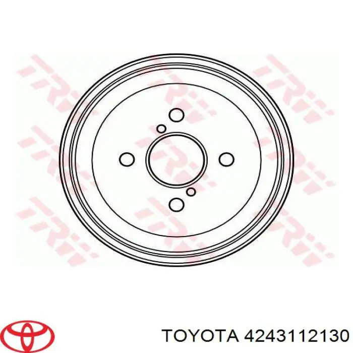 Барабан гальмівний задній Toyota 4243112130 ціна, від 31.08 USD