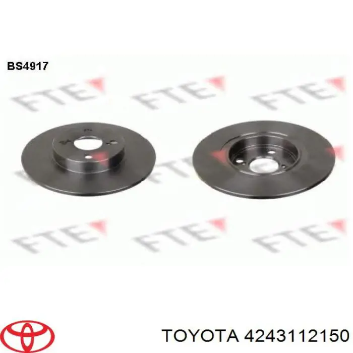 4243112150 Toyota Дискові гальма