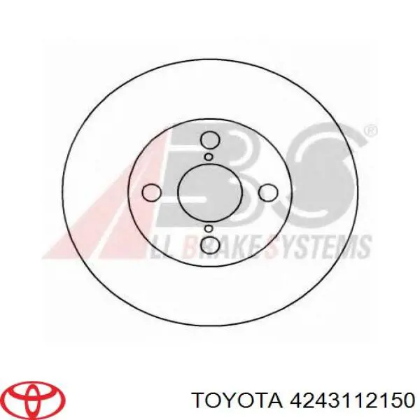 Купити 4243112150 Toyota Диск заднього гальма