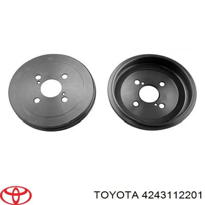 Барабан гальмівний задній Toyota 4243112201 ціна, від 25.67 USD