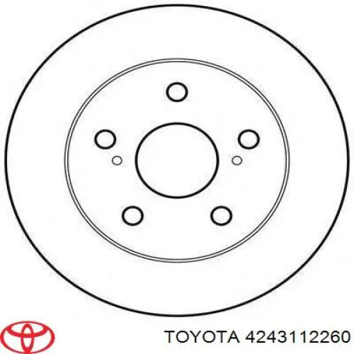 Купити 4243112260 Toyota Диск заднього гальма