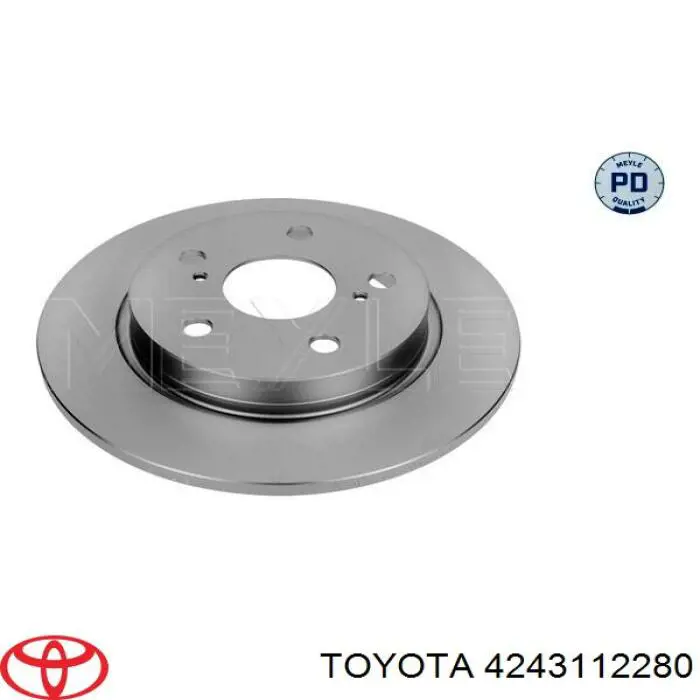 Диск гальмівний задній Toyota 4243112280