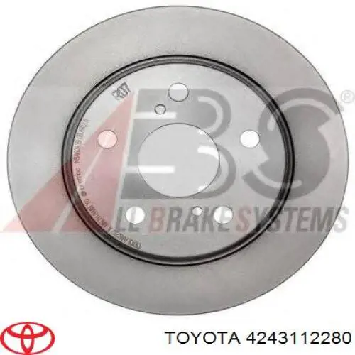 Задні дискові гальма Toyota 4243112280 ціна, від 27.23 USD