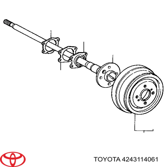 Барабан гальмівний задній 4243114061 Toyota