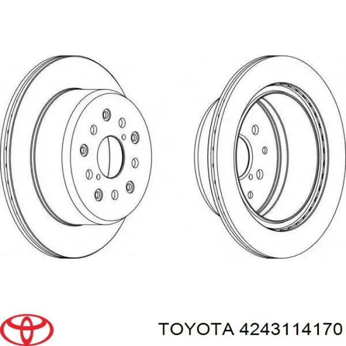 4243114170 Toyota Дискові гальма