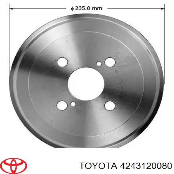 Барабан гальмівний задній Toyota Corolla (E9) (Тойота Королла)