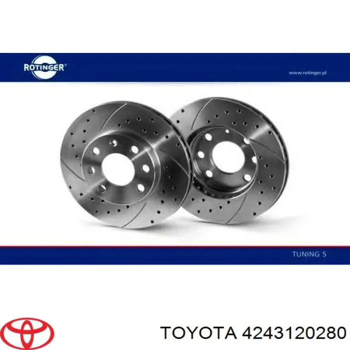 Купити 4243120280 Toyota Диск заднього гальма