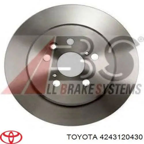 4243120430 Toyota диск гальмівний задній