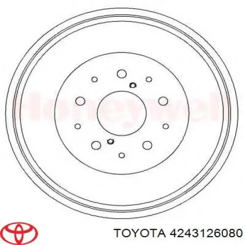 Барабан гальмівний задній Toyota Hiace 3 (H10) (Тойота Хайейс)