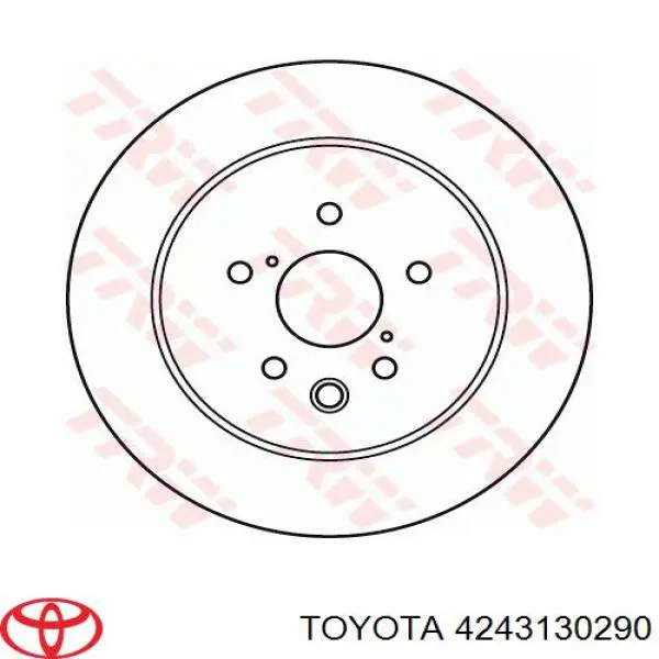 Диск гальмівний задній Toyota 4243130290