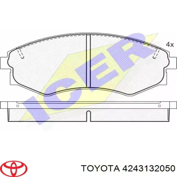 Купити 4243132050 Toyota Диск заднього гальма