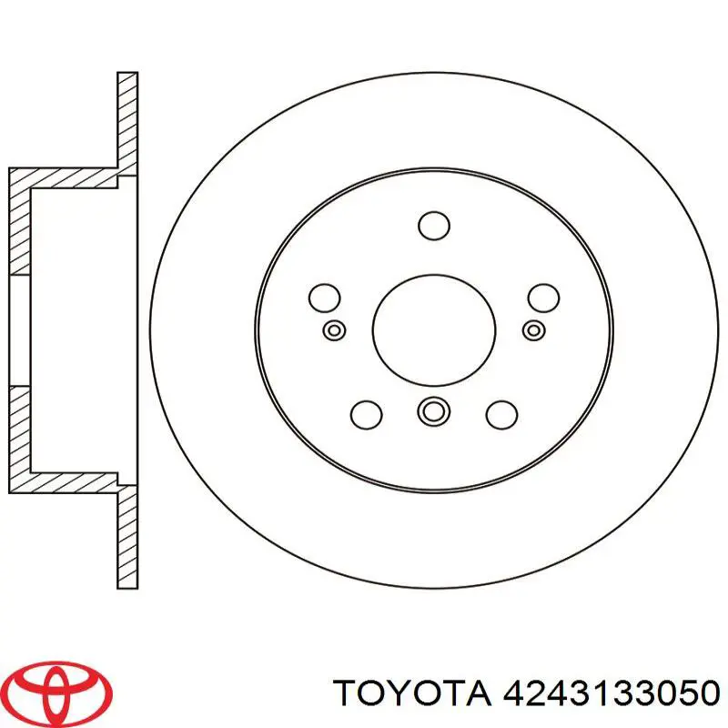 4243133050 Toyota диск гальмівний задній