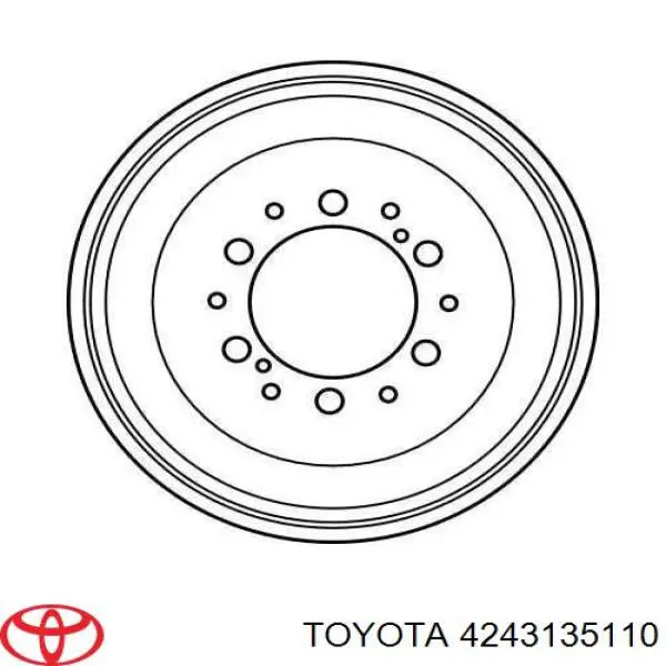 Барабан гальмівний задній 4243135110 Toyota