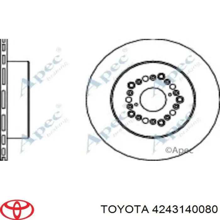 4243140080 Toyota Дискові гальма
