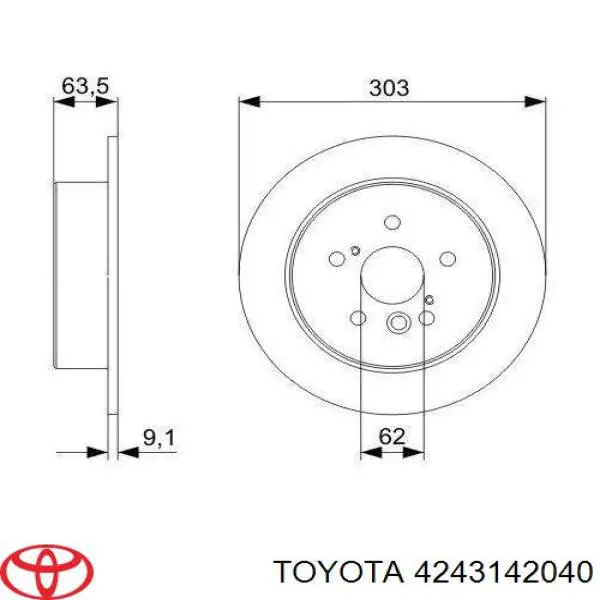 4243142040 Toyota Дискові гальма