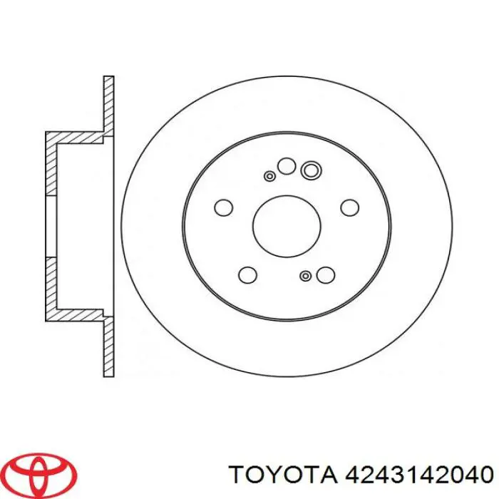 Купити 4243142040 Toyota Диск заднього гальма