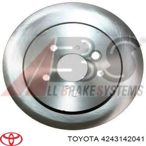 4243142041 Toyota диск гальмівний задній