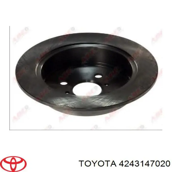 Задні дискові гальма Toyota 4243147020 ціна, від 31.01 USD