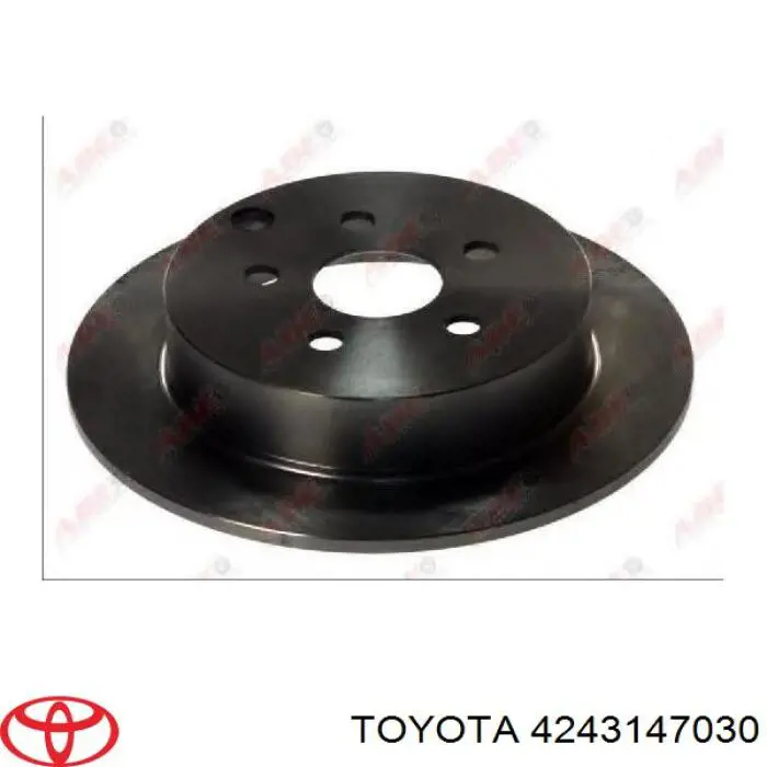 Диск гальмівний задній Toyota 4243147030