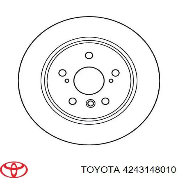 Гальмівні диски 4243148010 Toyota
