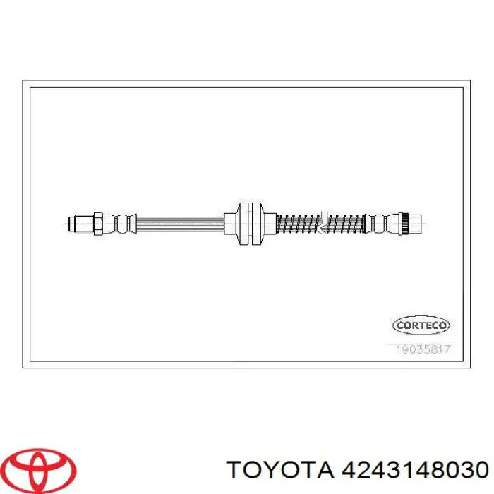Диск гальмівний задній Toyota 4243148030