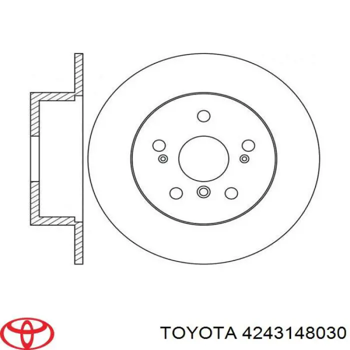 Задні дискові гальма Toyota 4243148030 ціна, від 38.20 USD