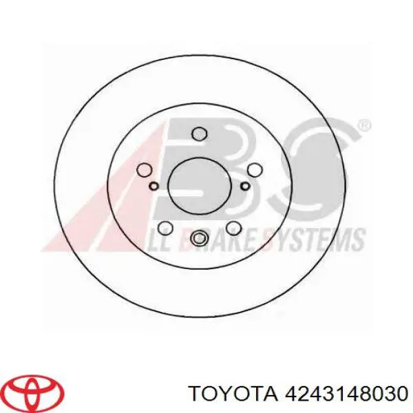 Купити 4243148030 Toyota Диск заднього гальма
