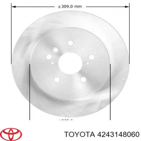 4243148060 Toyota диск гальмівний задній
