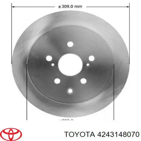 4243148070 Toyota Дискові гальма
