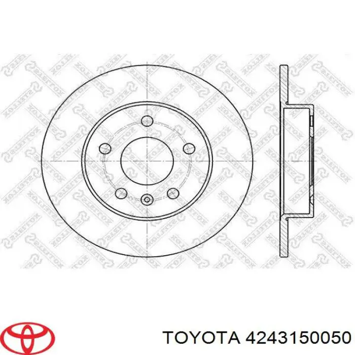 Диск гальмівний задній 4243150050 Toyota