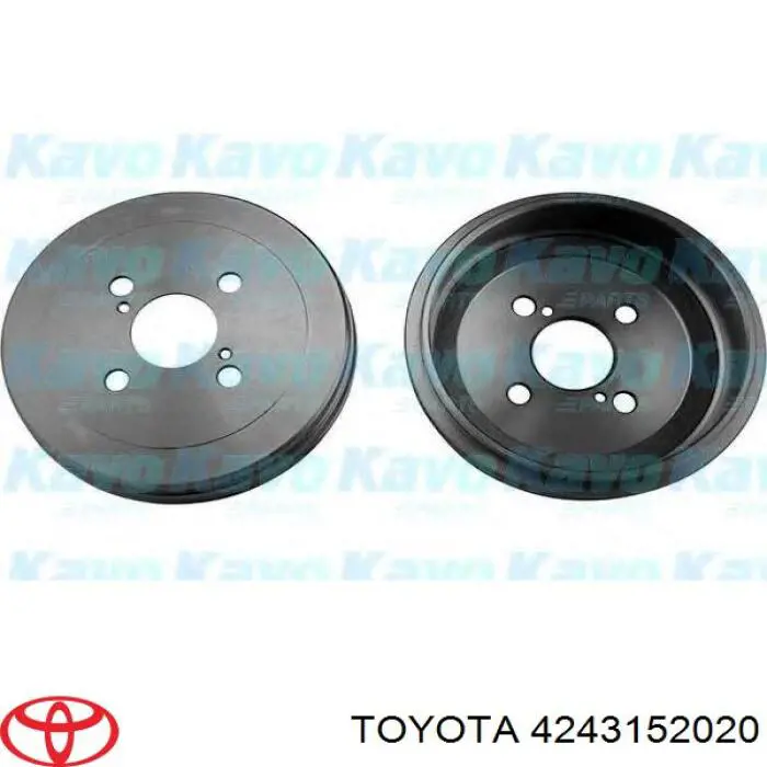 Барабан гальмівний задній Toyota 4243152020 ціна, від 25.67 USD