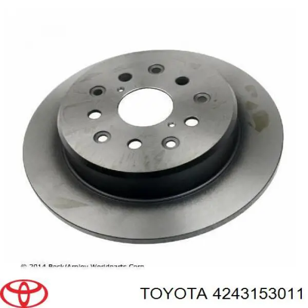 Диск гальмівний задній Toyota 4243153011