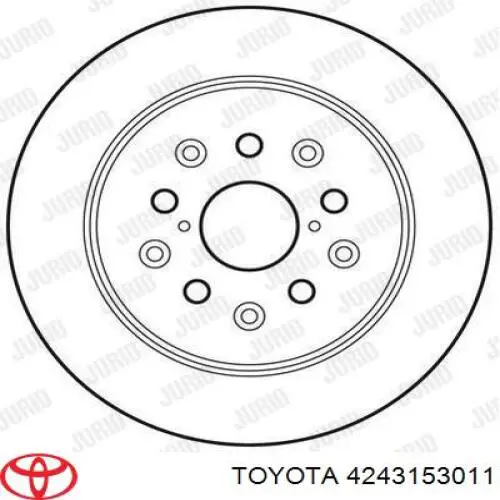 4243153011 Toyota Дискові гальма