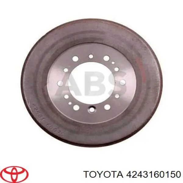 Барабан гальмівний задній Toyota 4243160150 ціна, від 64.74 USD